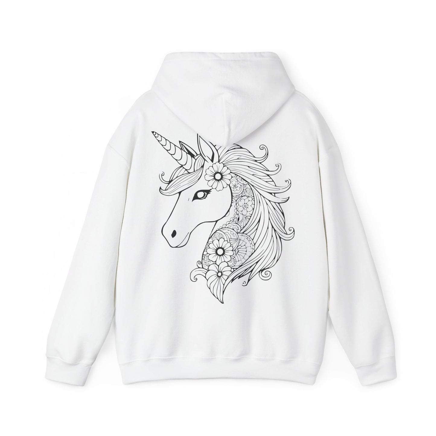 Unicorn Floral Hoodie