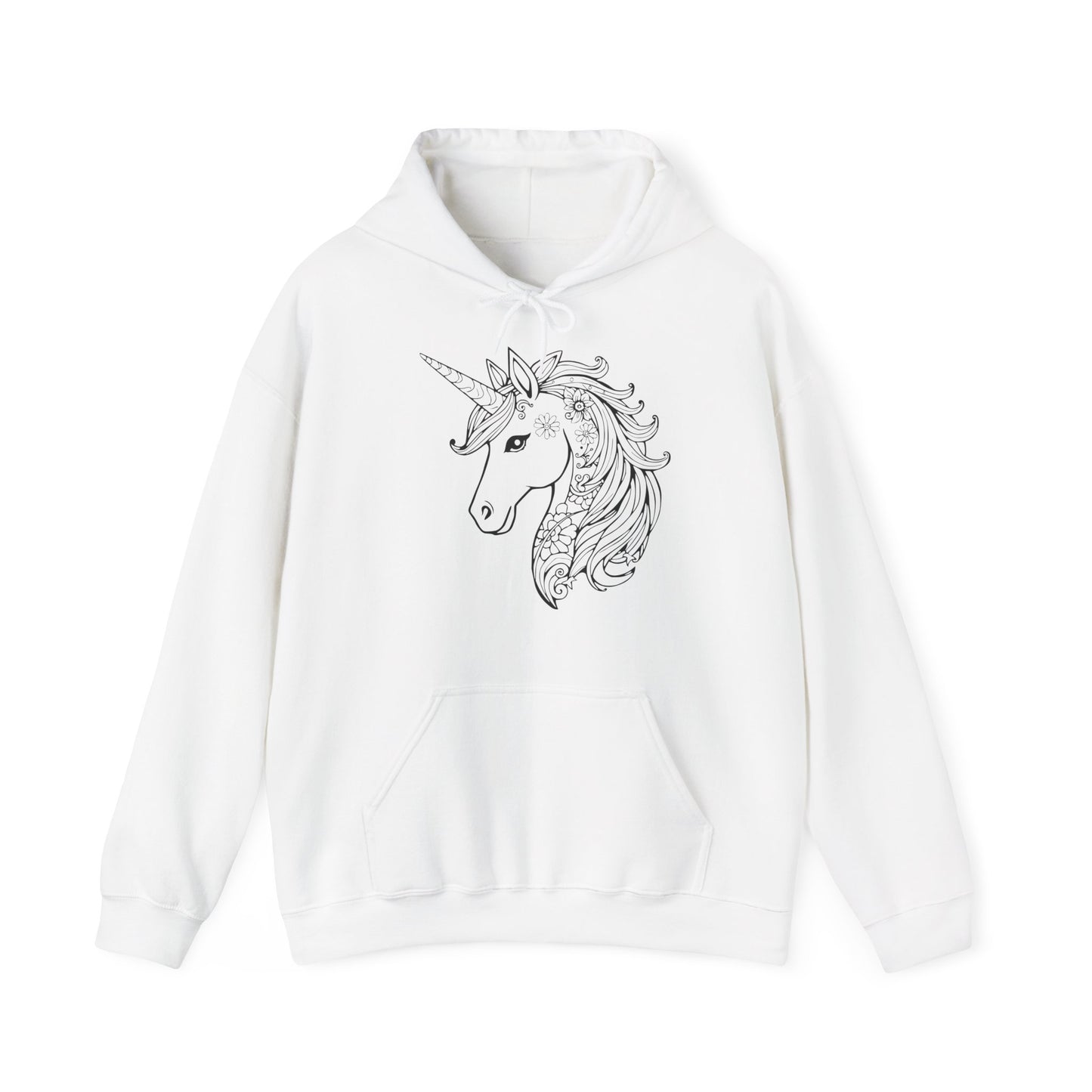 Unicorn Floral Hoodie