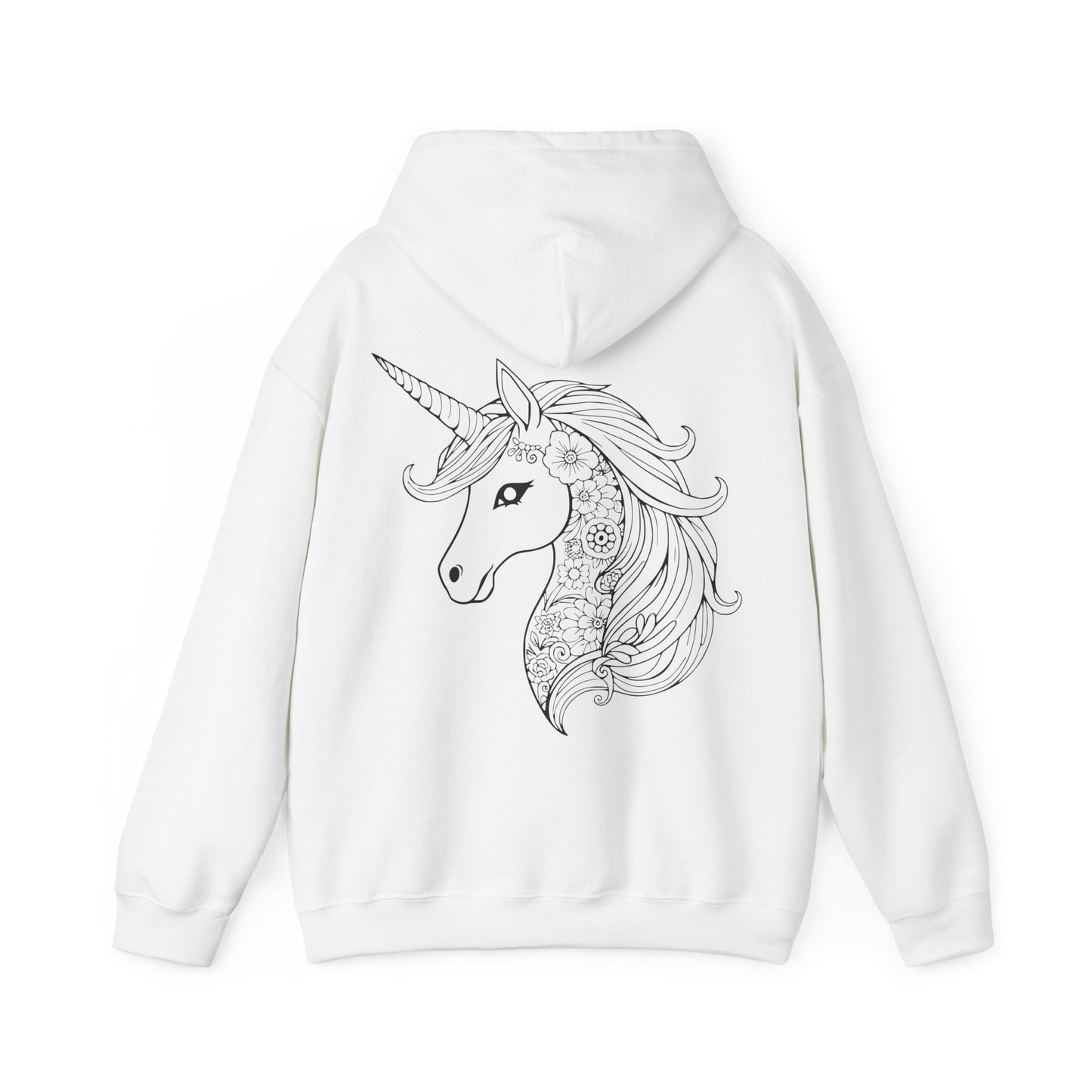 Unicorn Floral Hoodie