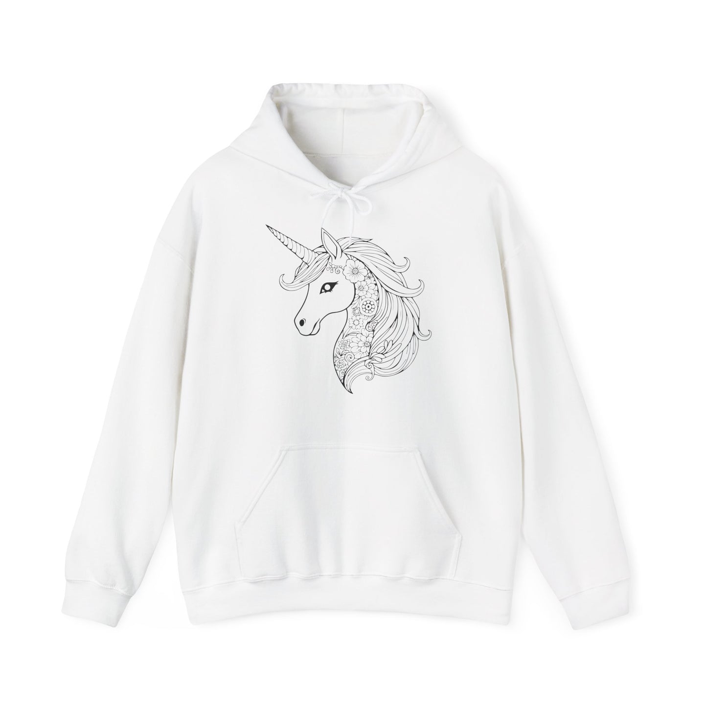 Unicorn Floral Hoodie