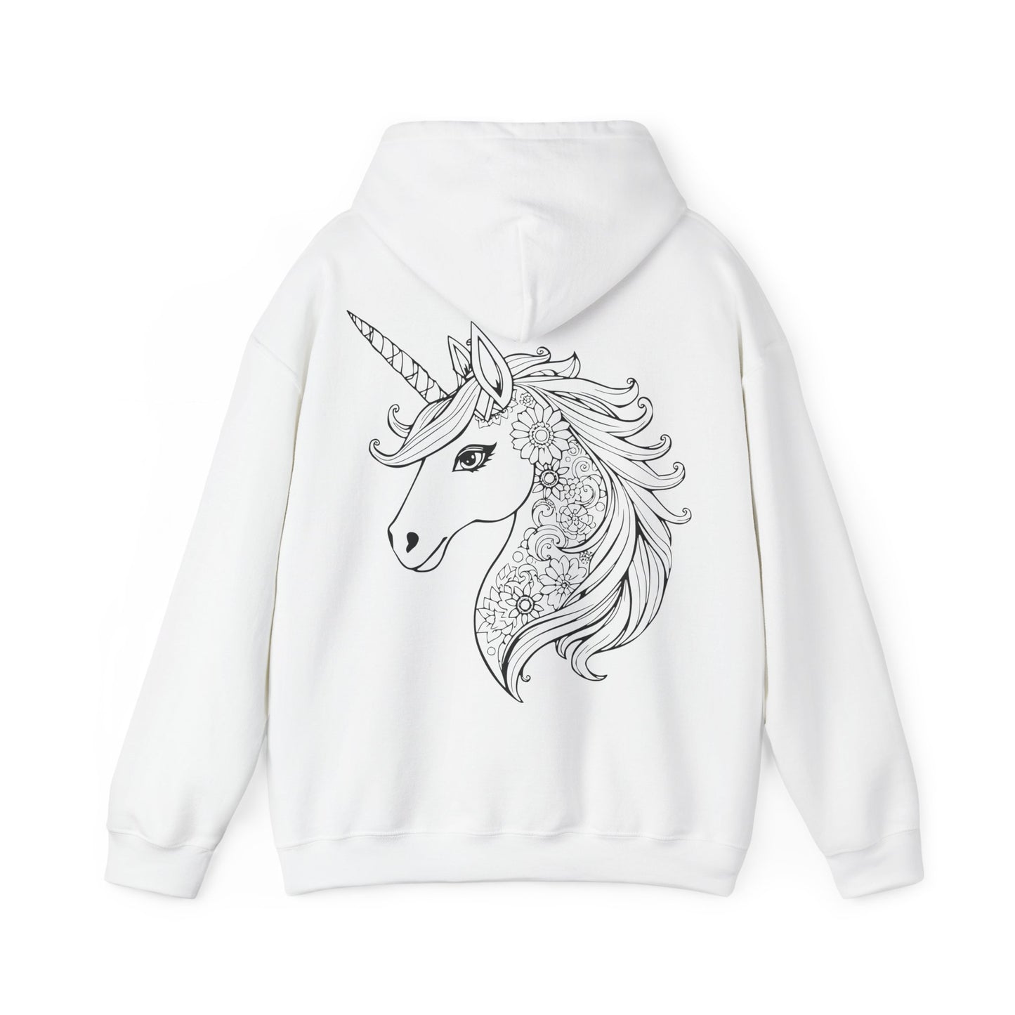 Unicorn Floral Hoodie