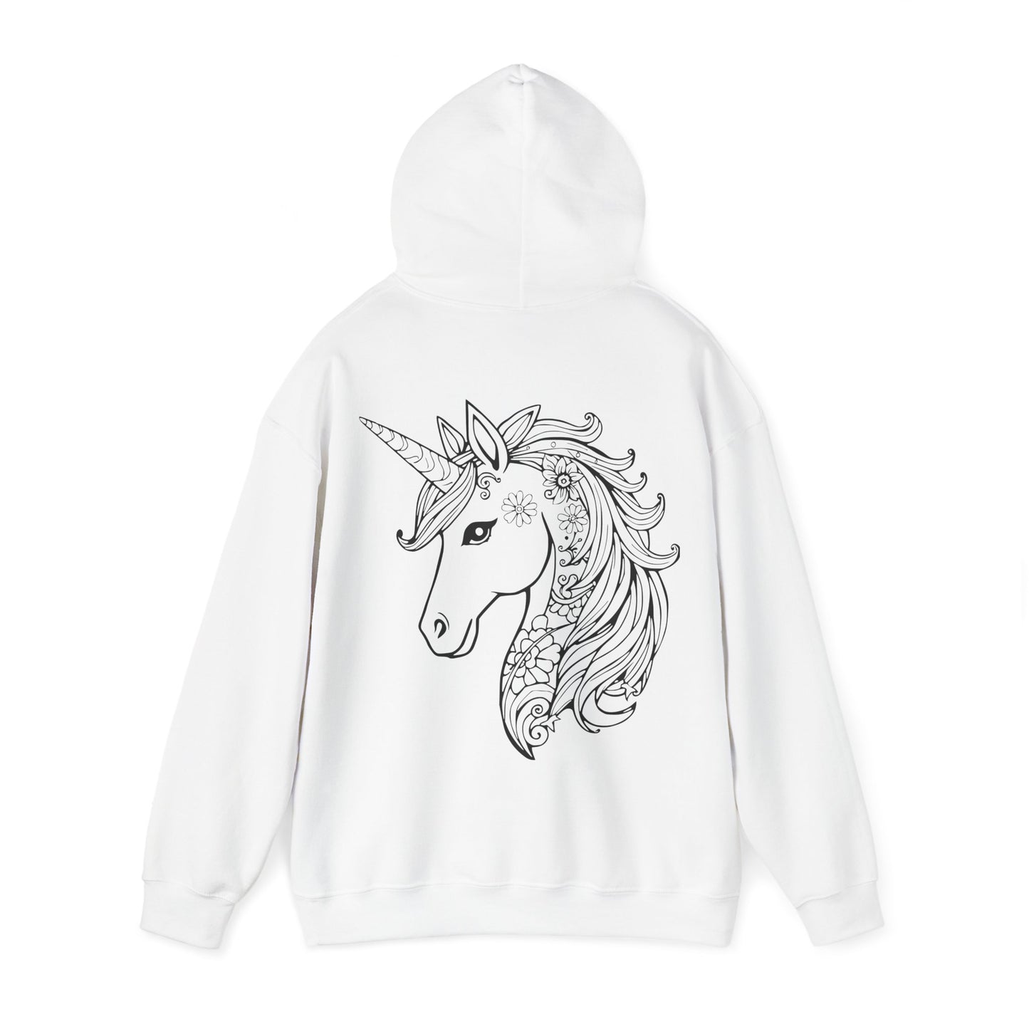 Unicorn Floral Hoodie