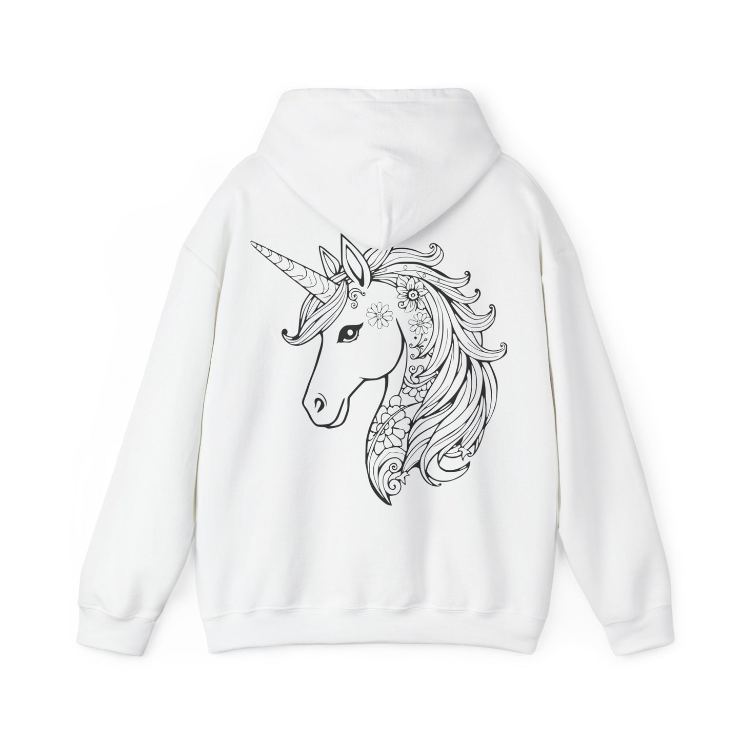 Unicorn Floral Hoodie