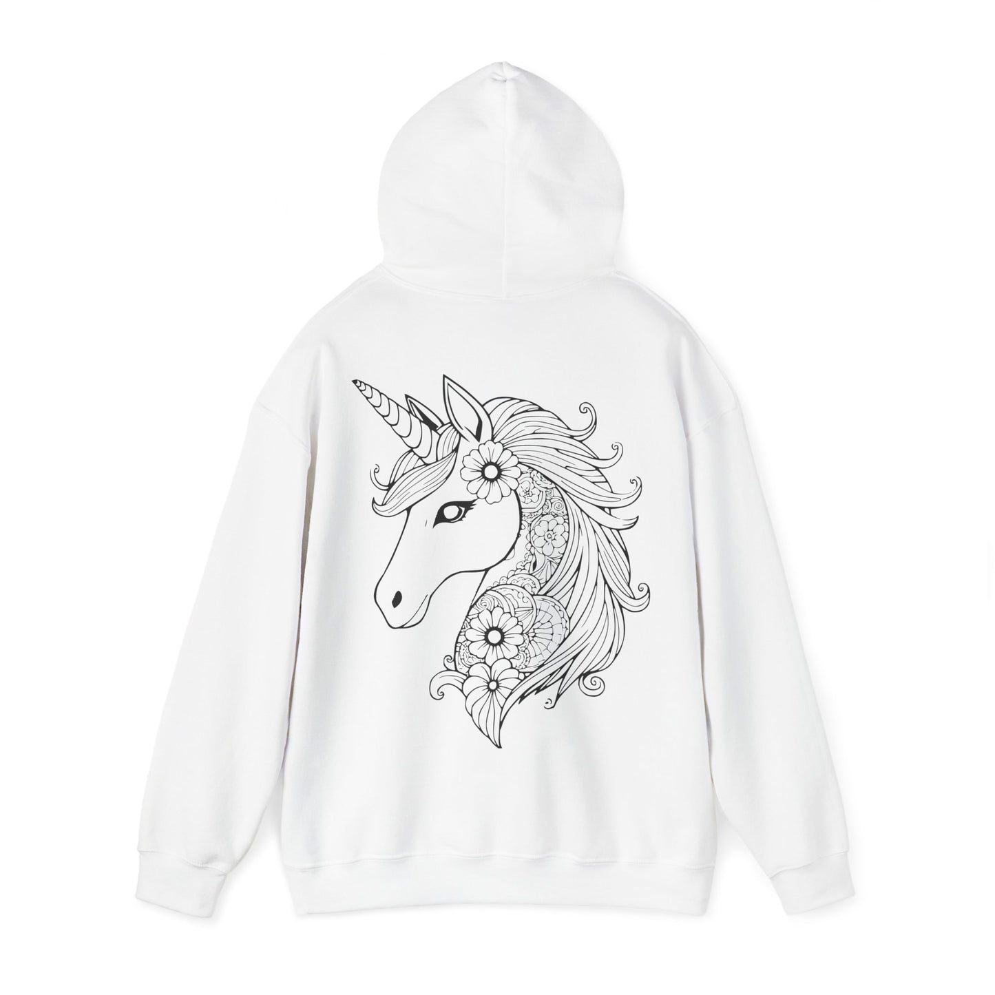 Unicorn Floral Hoodie