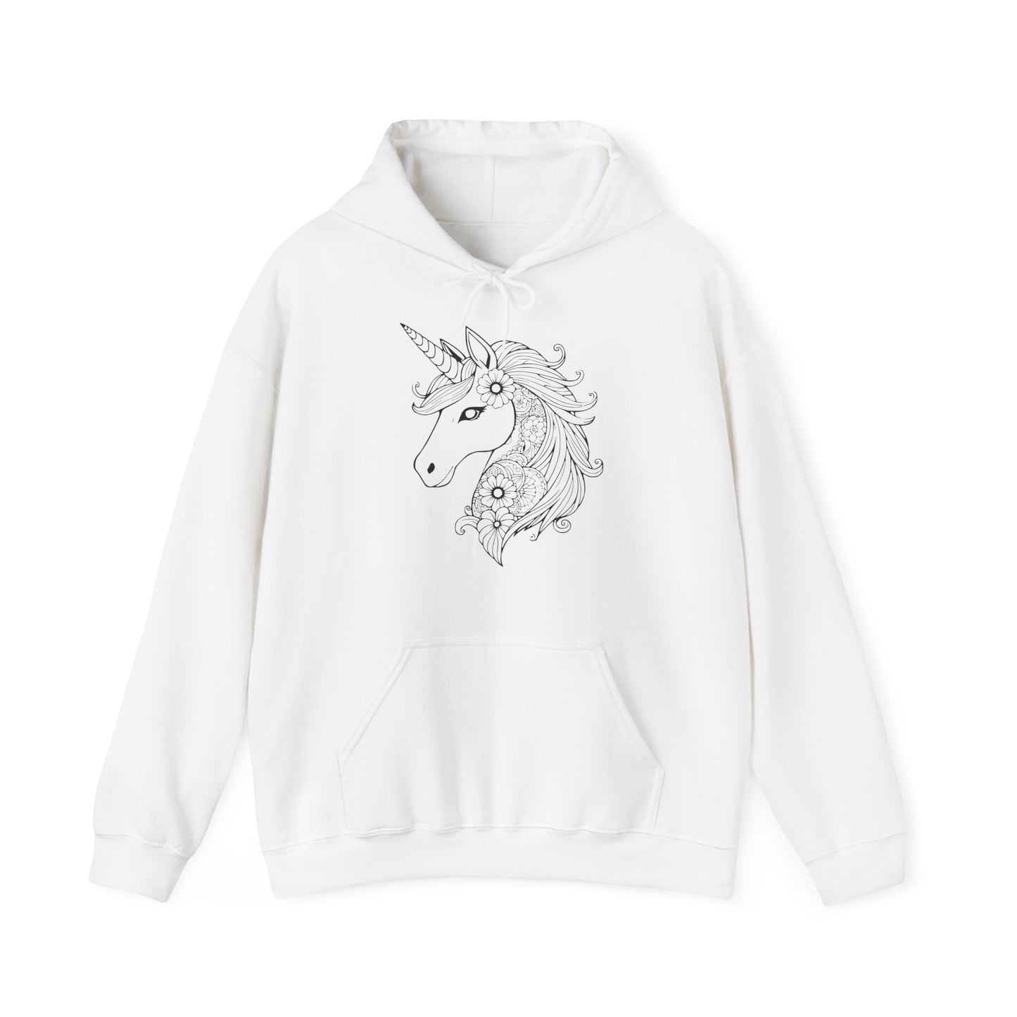 Unicorn Floral Hoodie