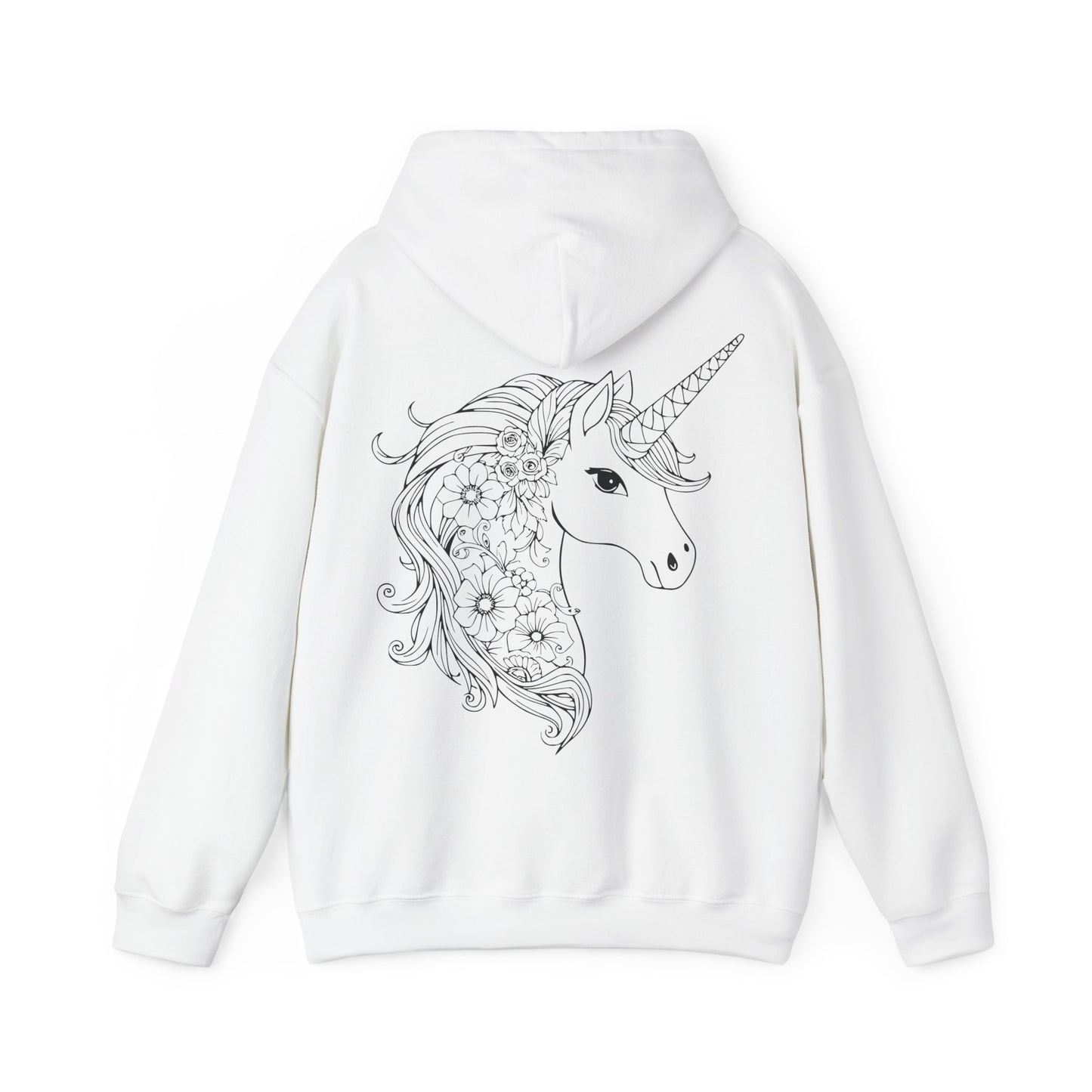 Unicorn Floral Hoodie